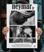 Neymar Jr – Focus, Fire & Football Legacy Poster Main Image - Everanta