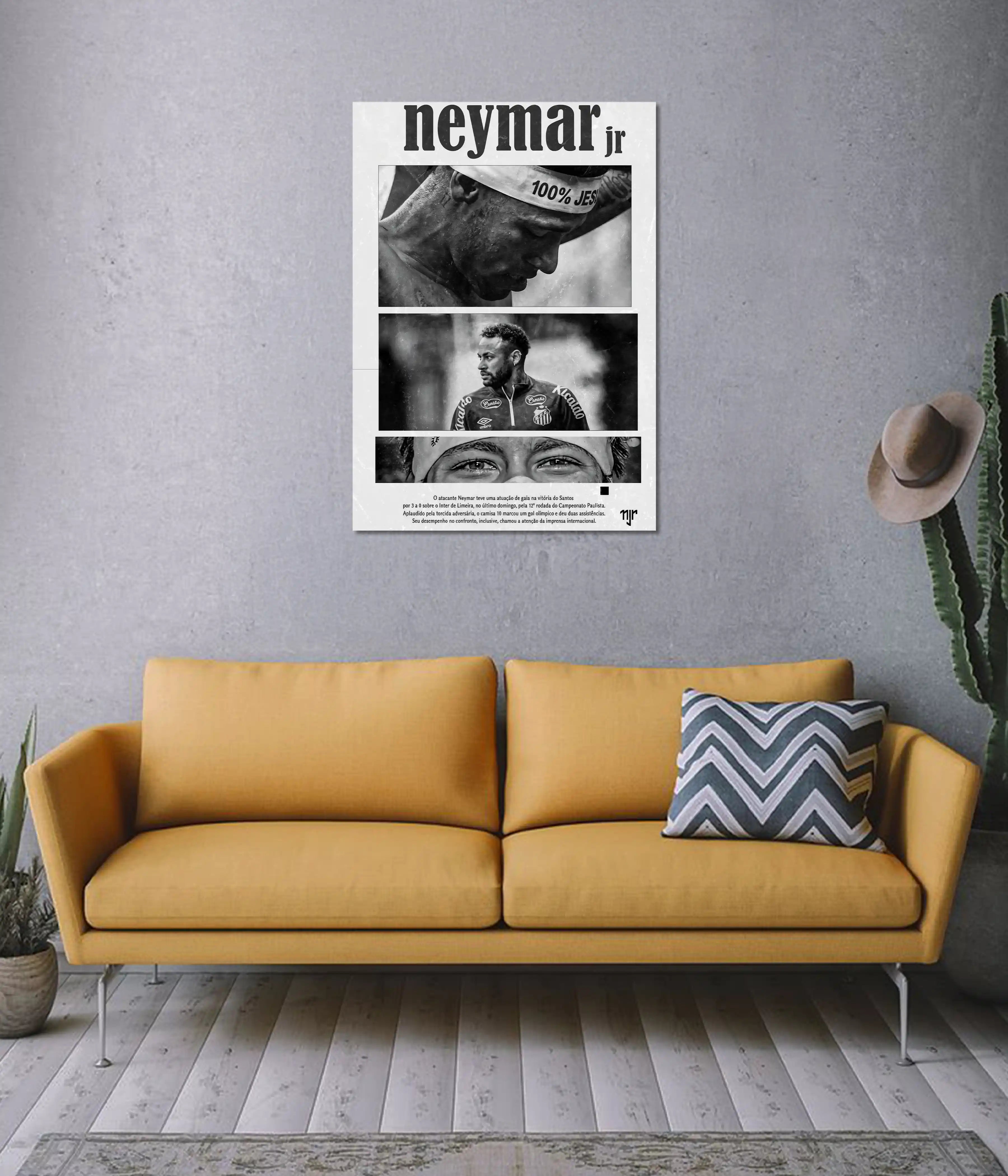 Neymar Jr – Focus, Fire & Football Legacy Poster