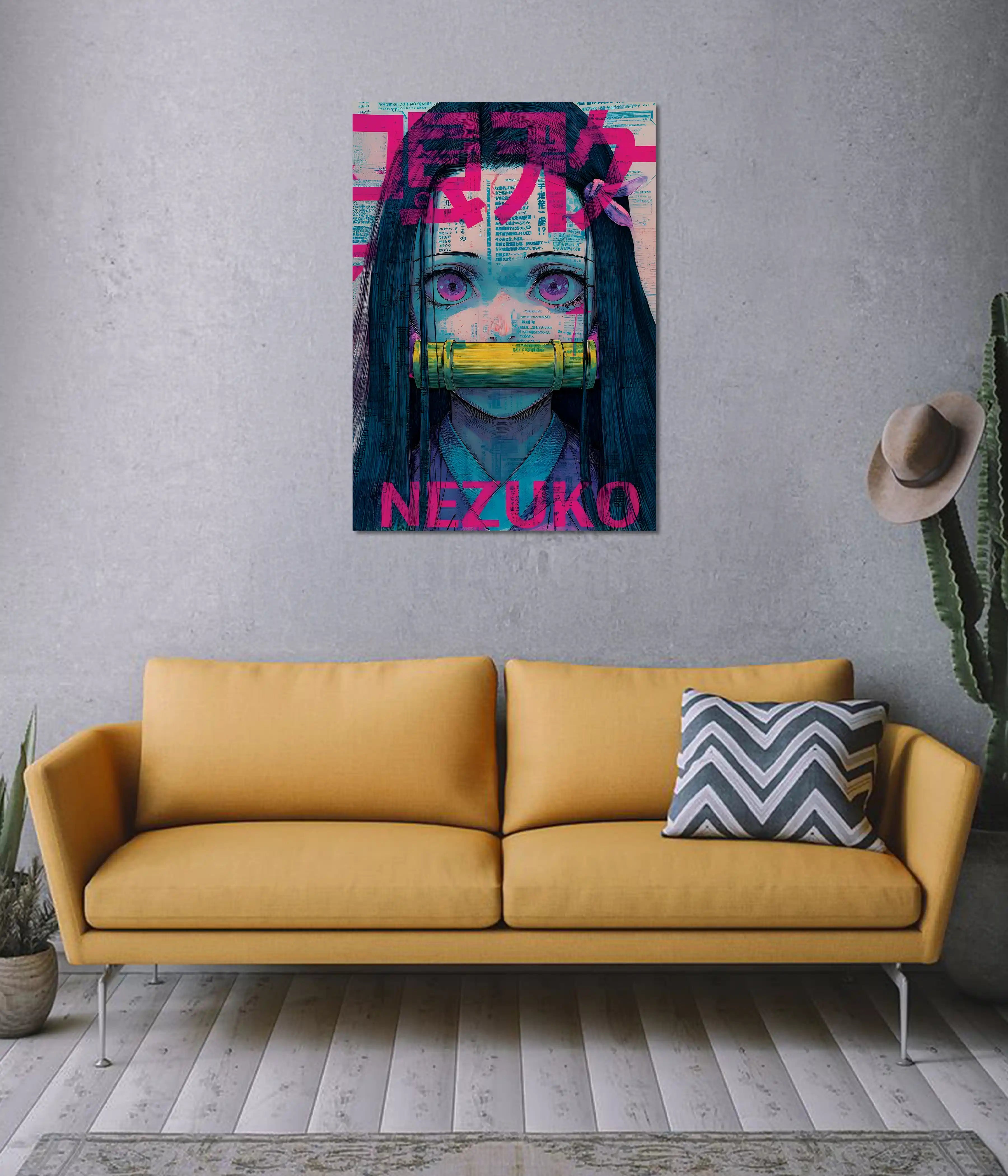 Nezuko Kamado Glow Poster – Demon Slayer Anime
