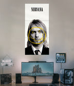 Nirvana Split Poster – Iconic Grunge Wall Art for Music Lovers Main Image - Everanta