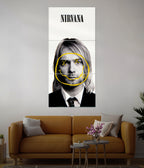 Nirvana Split Poster – Iconic Grunge Wall Art for Music Lovers