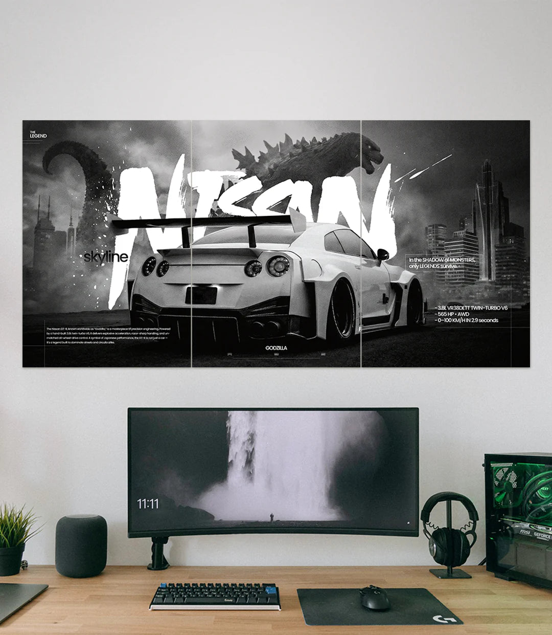 Nissan Skyline GOZILLA  | Car Set | 3 Piece Set