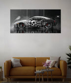 Nissan GT-R Skull Graffiti – Car Split Wall Poster