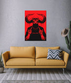 No Fux Given – Bold Red Aesthetic Wall Poster