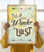 Not All Who Wander Are Lost – Nature & Travel Quote Poster
