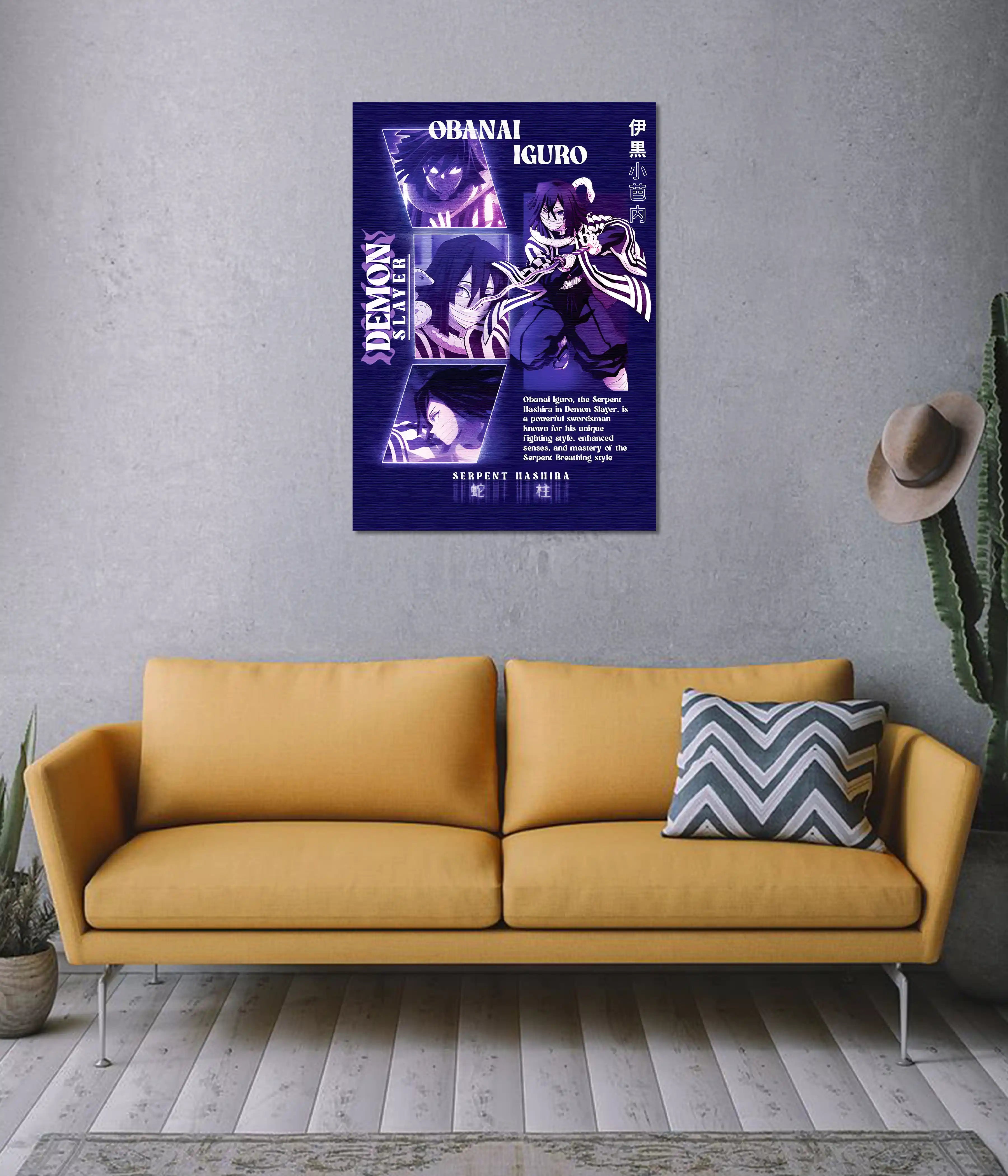 Obanai Iguro Serpent Hashira Poster - Demon Slayer