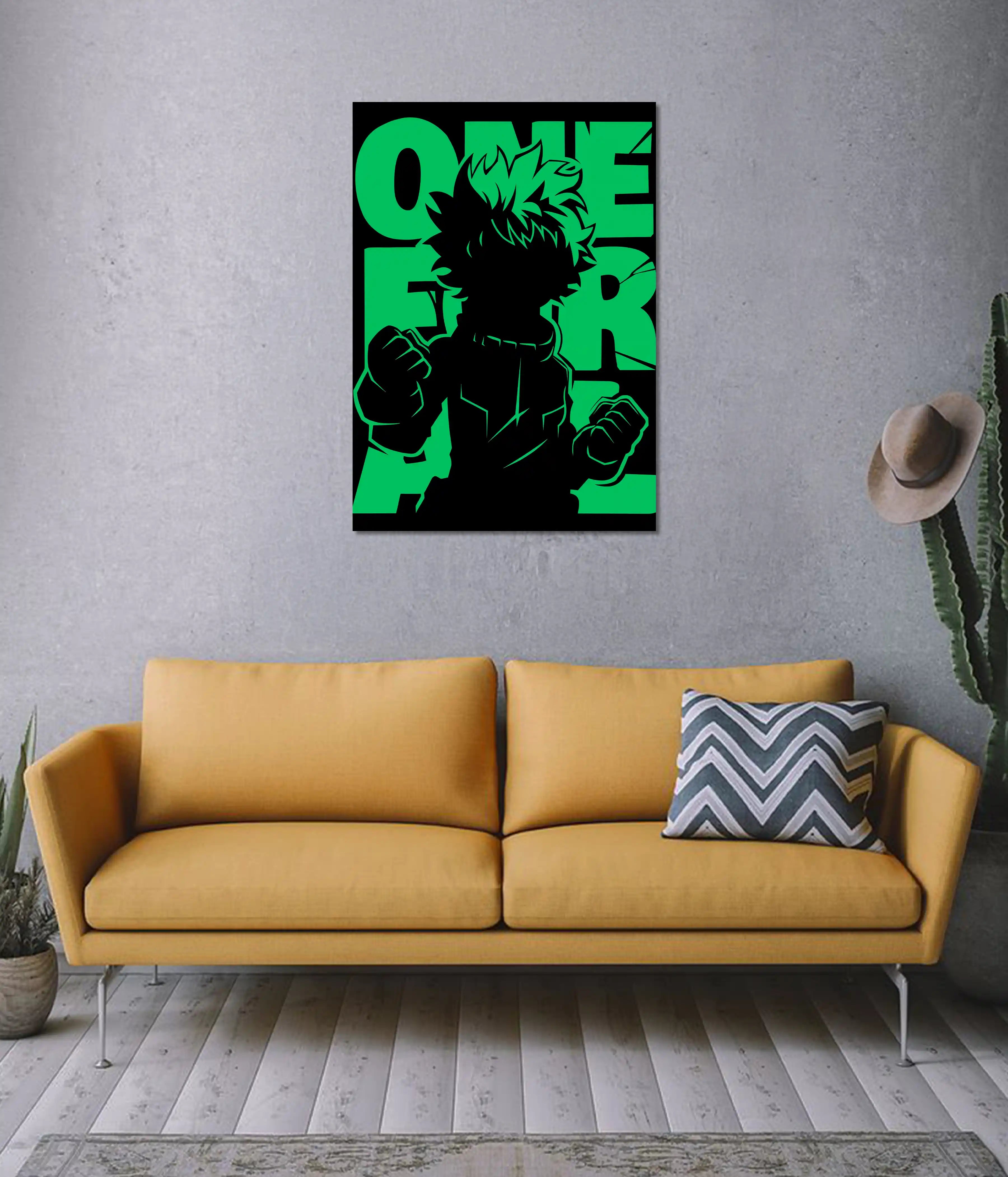 One For All – Green Hero Anime Wall Poster
