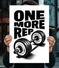 One More Rep Poster – Gym Motivation Main Image - Everanta