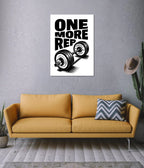 One More Rep Poster – Gym Motivation
