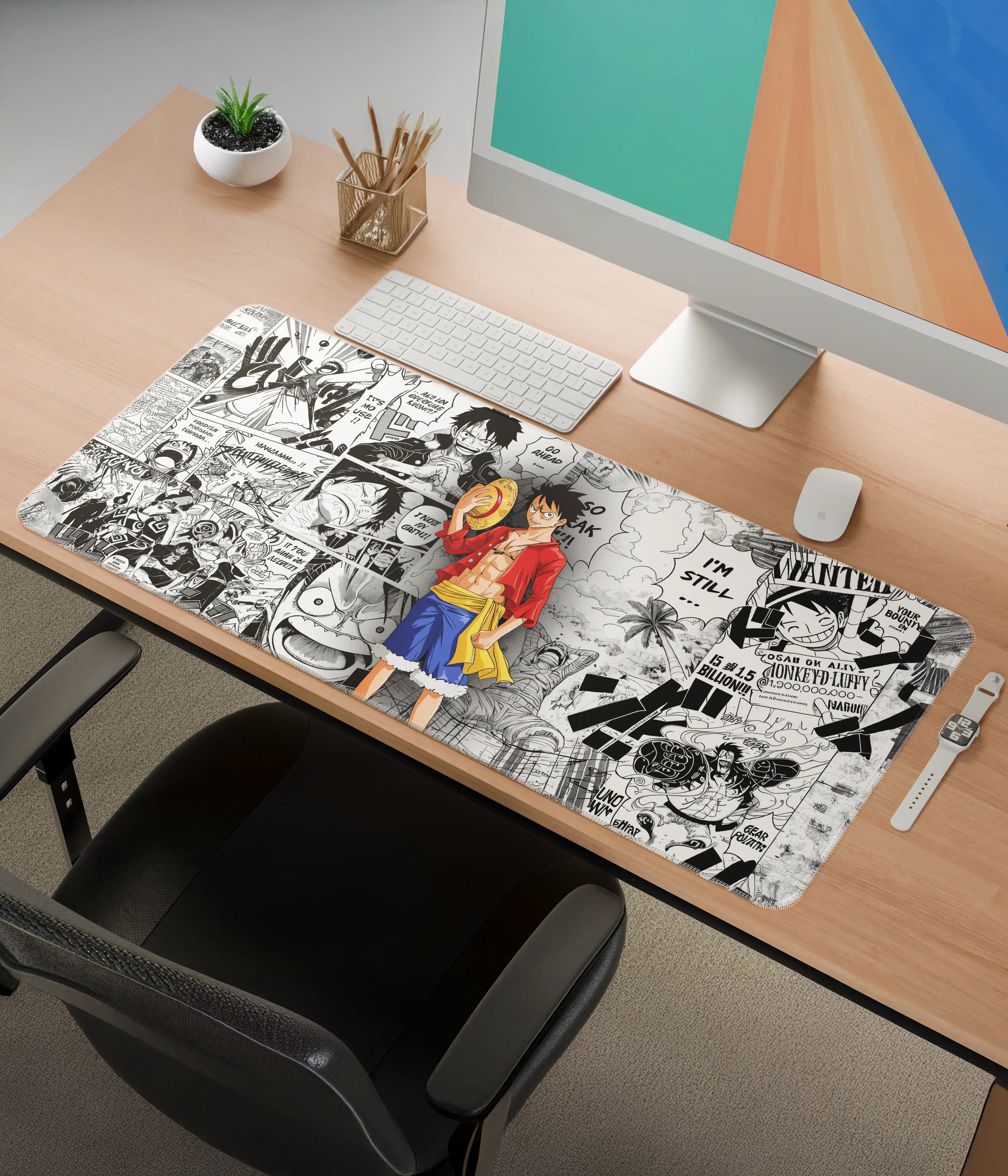 One Piece Luffy Desk Mat – Anime Extended Gaming Pad