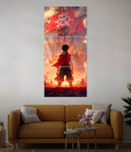 One Piece Luffy Pirate Ship – Anime Split Poster
