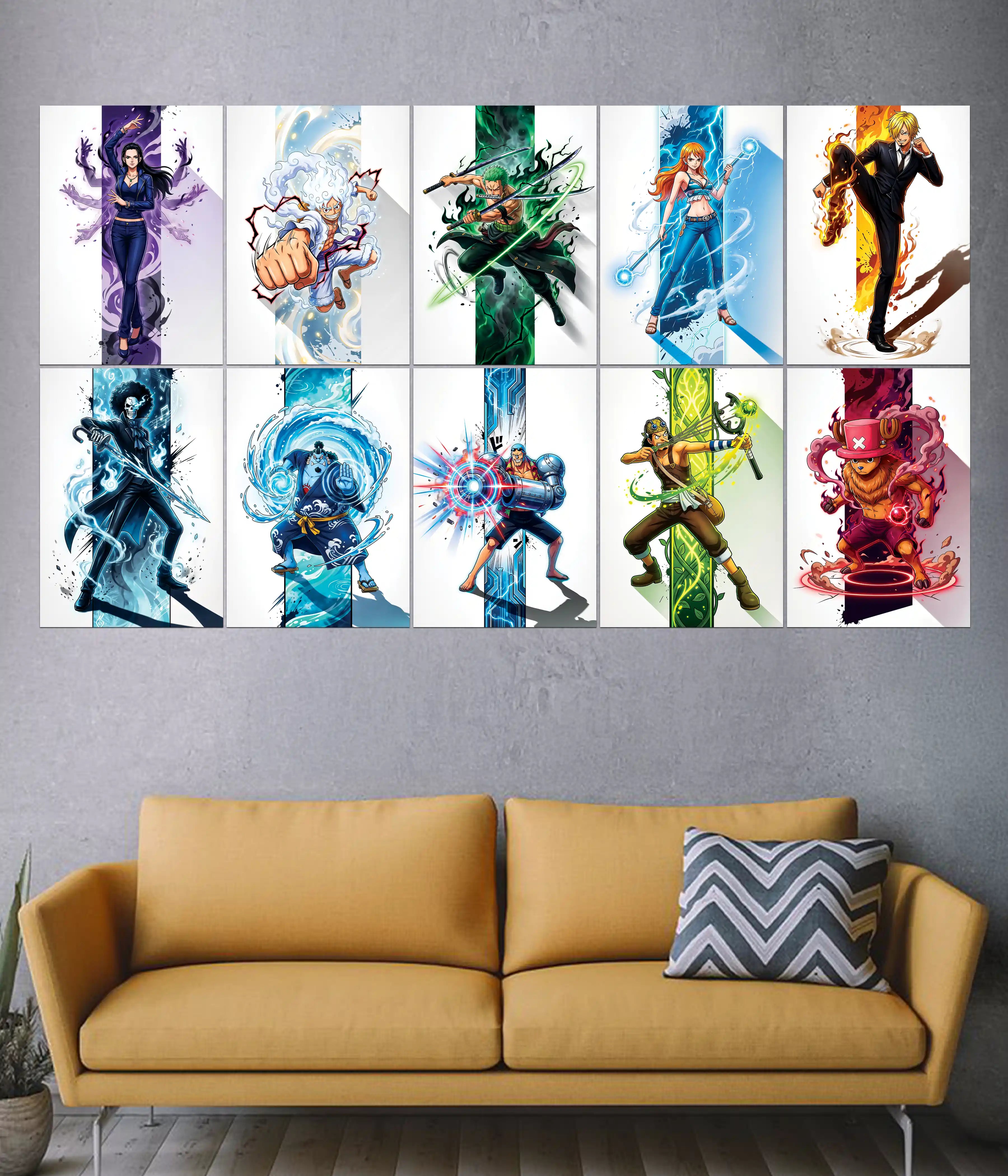 One Piece Power Crew 10-Piece Poster Set