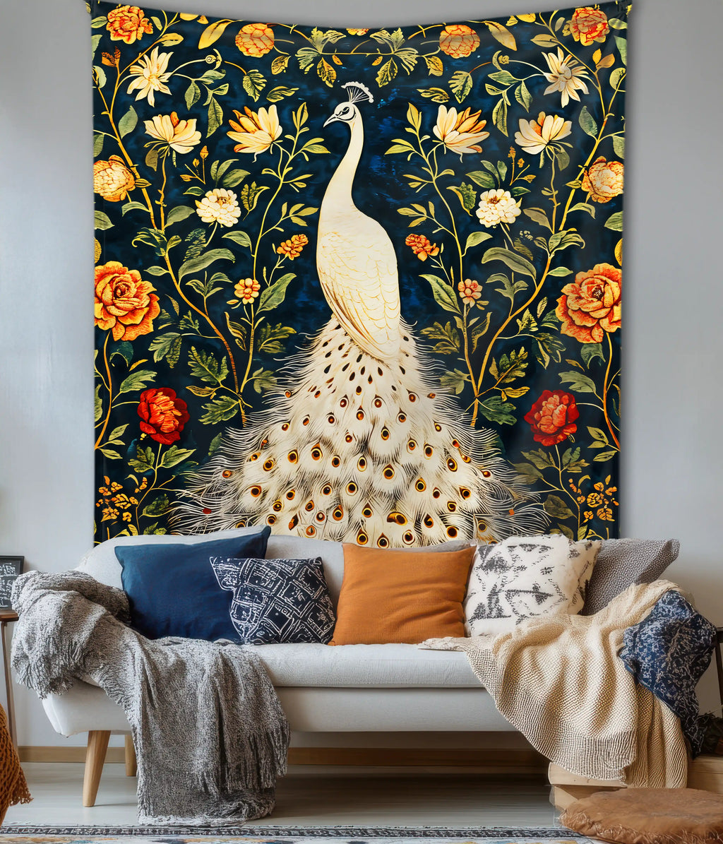 Peacock Garden – Royal Wall Tapestry