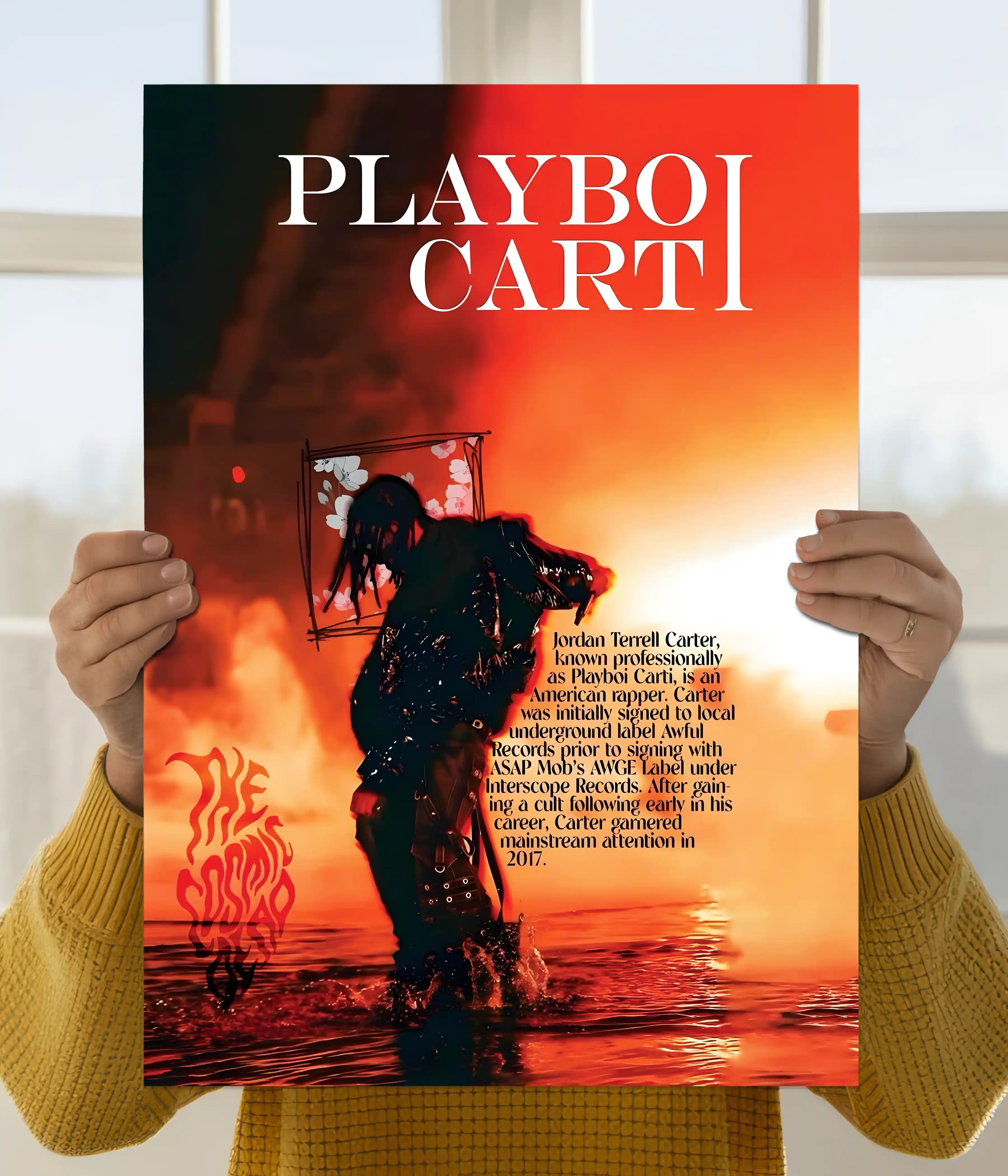 Playboi Carti Rage Aesthetic Wall Poster Main Image - Everanta