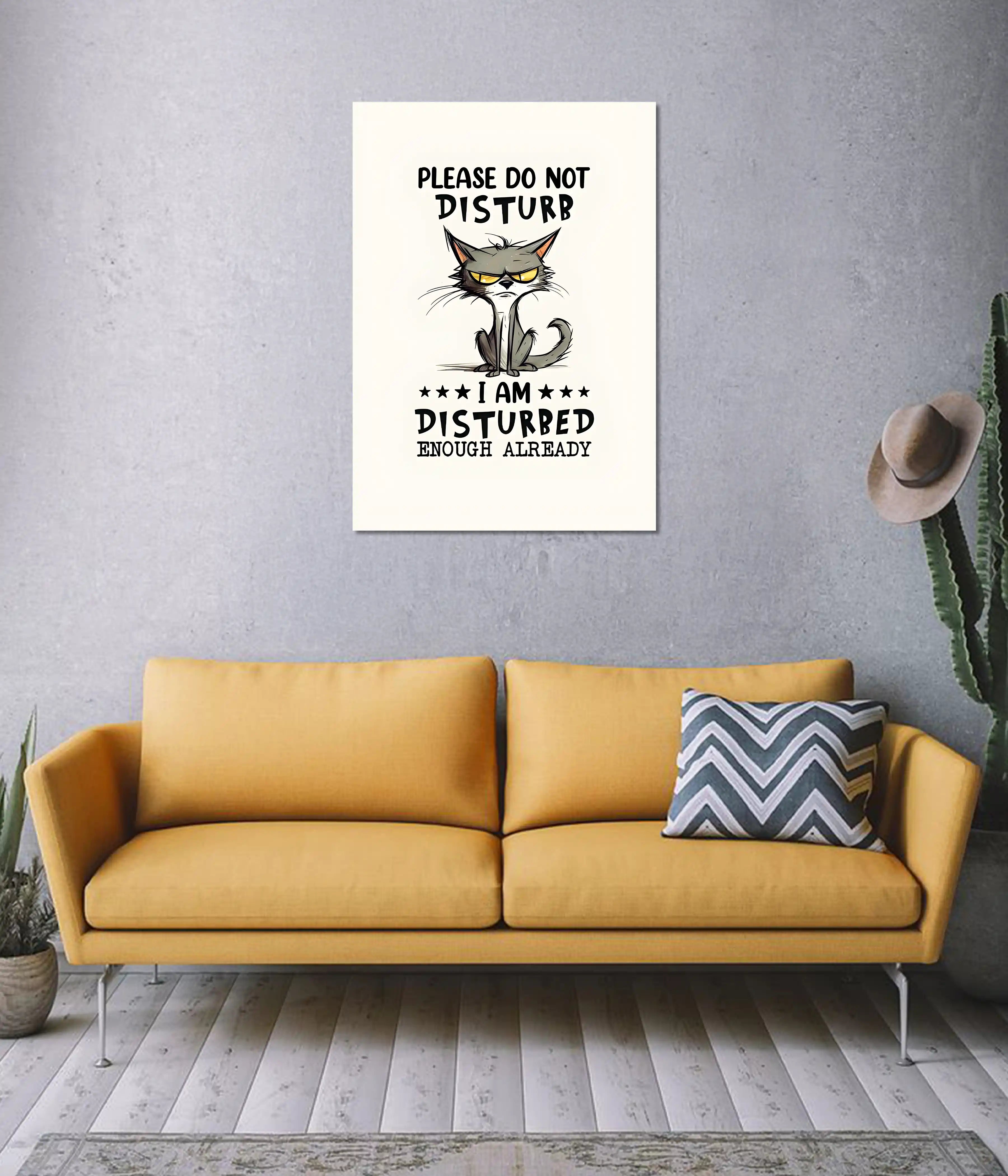 Please Do Not Disturb – Funny Cat Poster