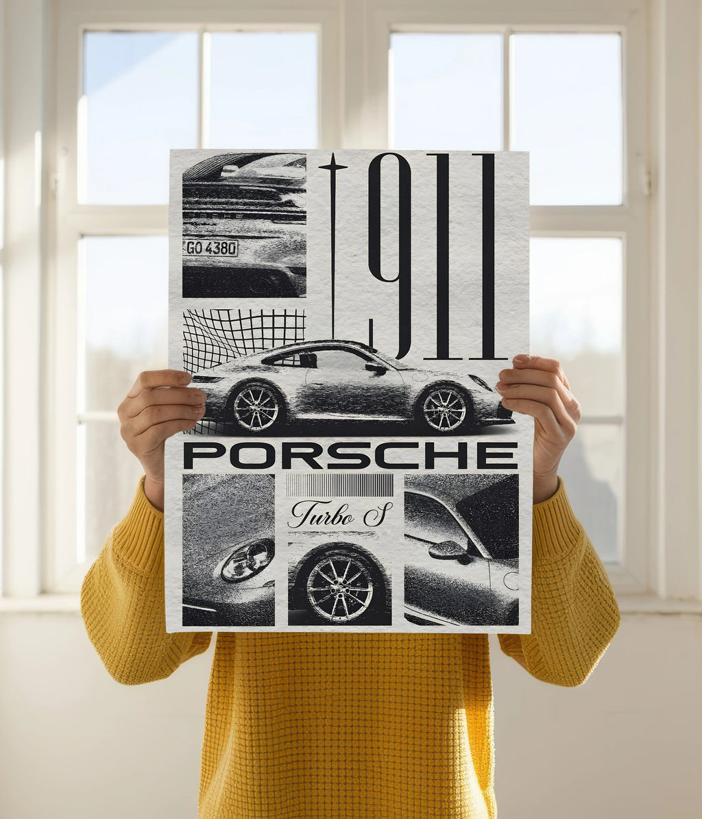 Porsche 911 Turbo Mode – Gamer Room Poster