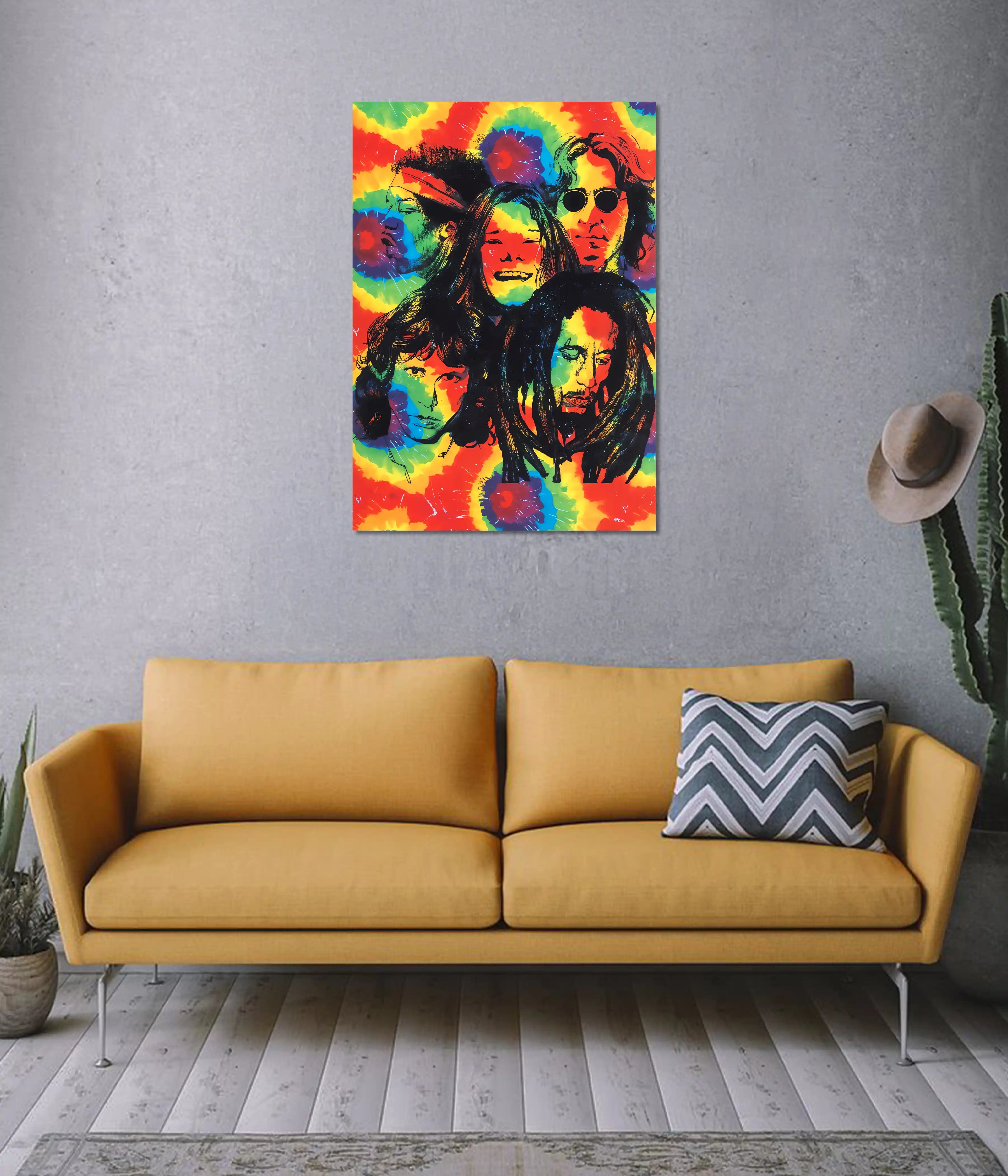 Psychedelic Music Legends Wall Poster
