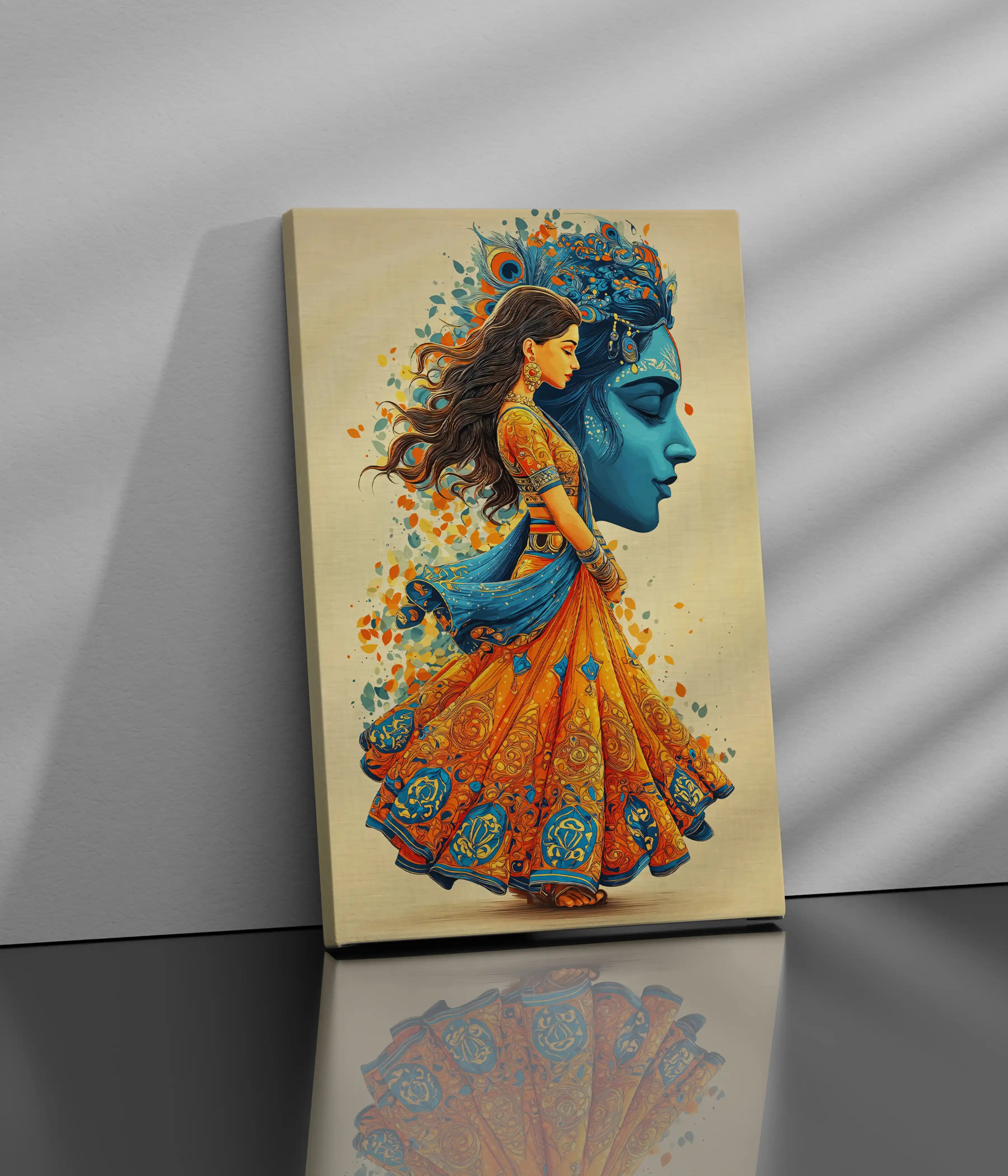 Radha Krishna – Divine Harmony Canvas Print
