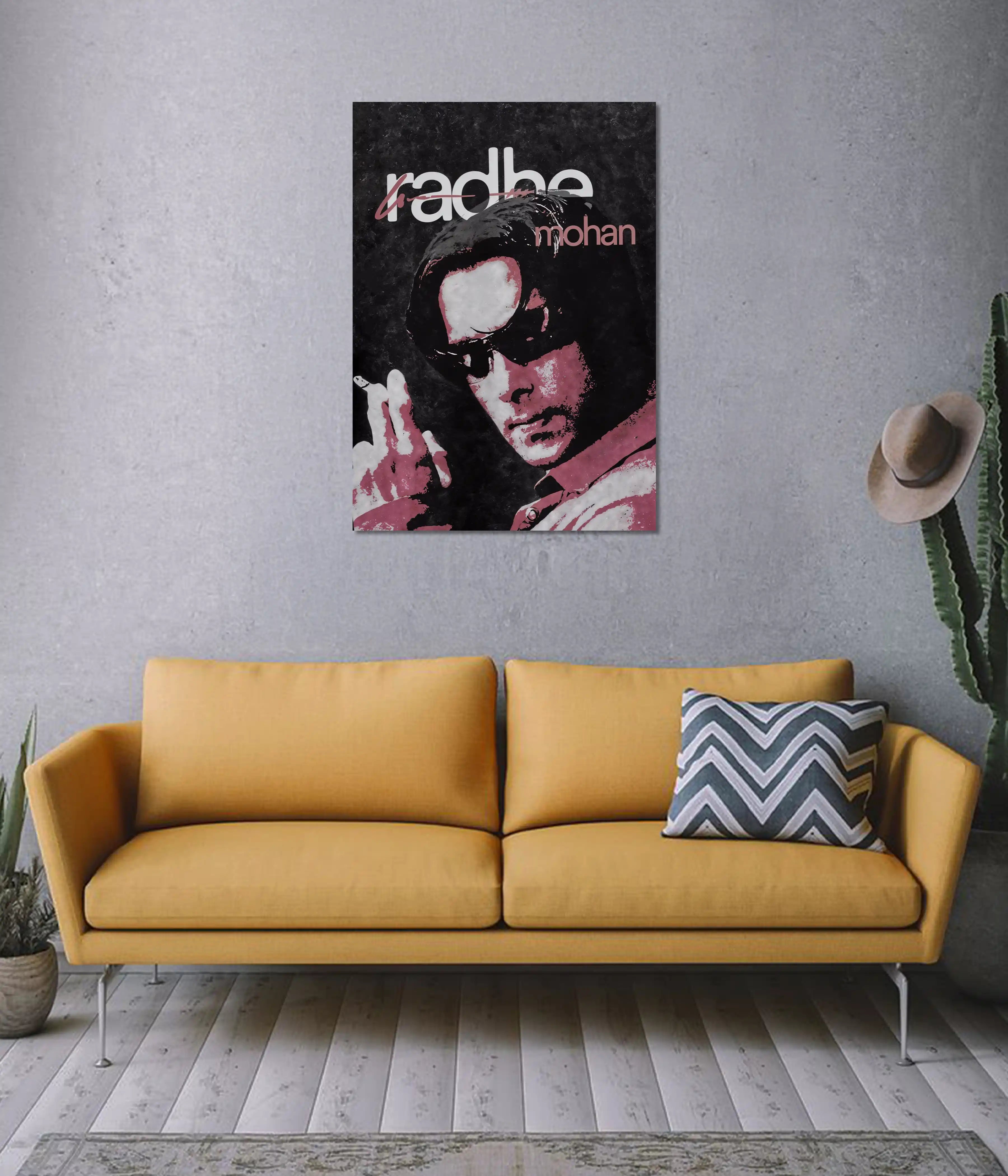 Radhe Mohan Minimalist Bollywood Poster