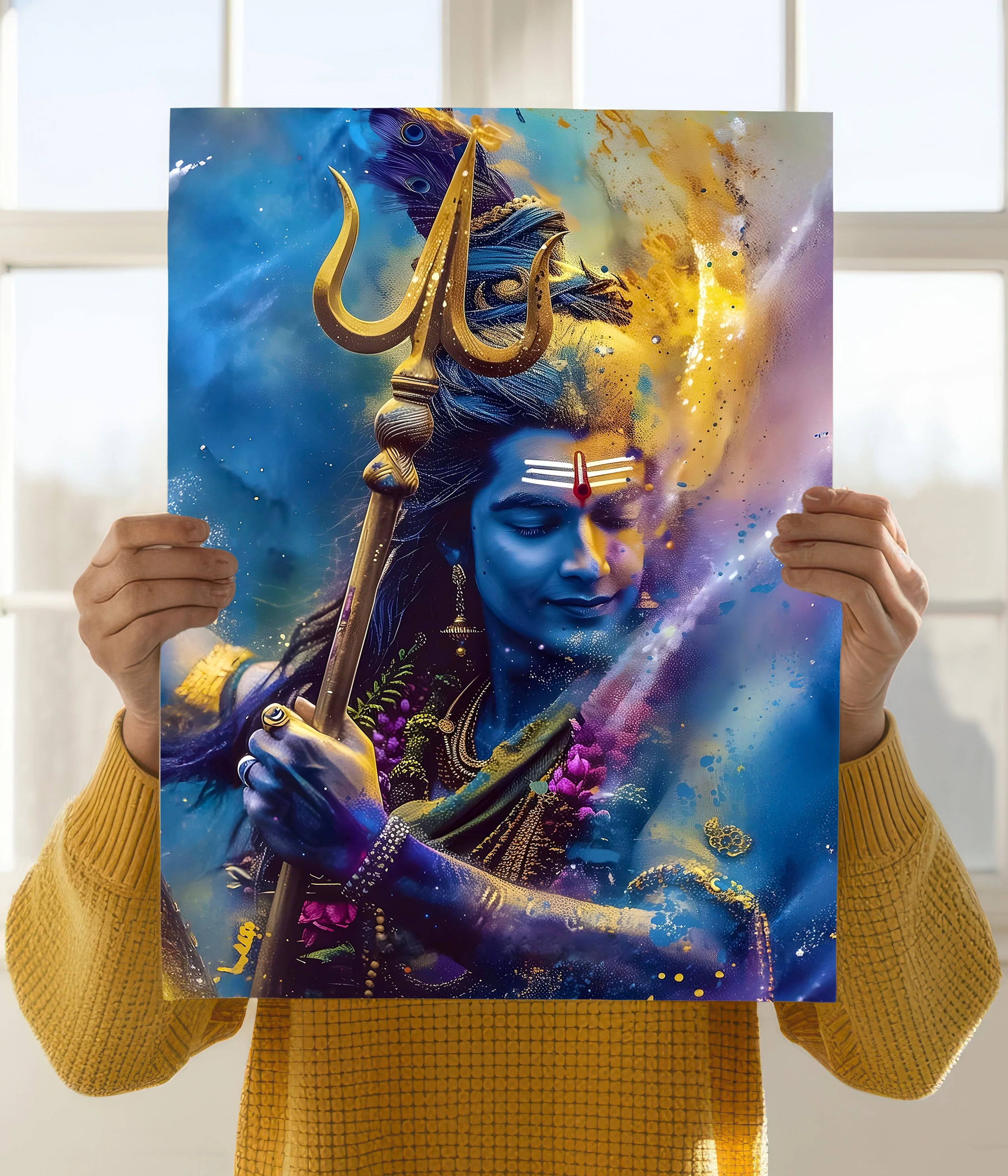 Radiant Cosmic Energy – Mahadev Devotional Poster