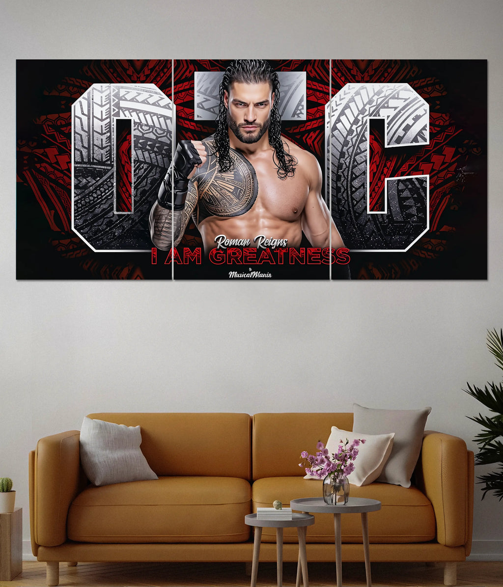 Roman Reigns – I Am Greatness Split Wall Poster