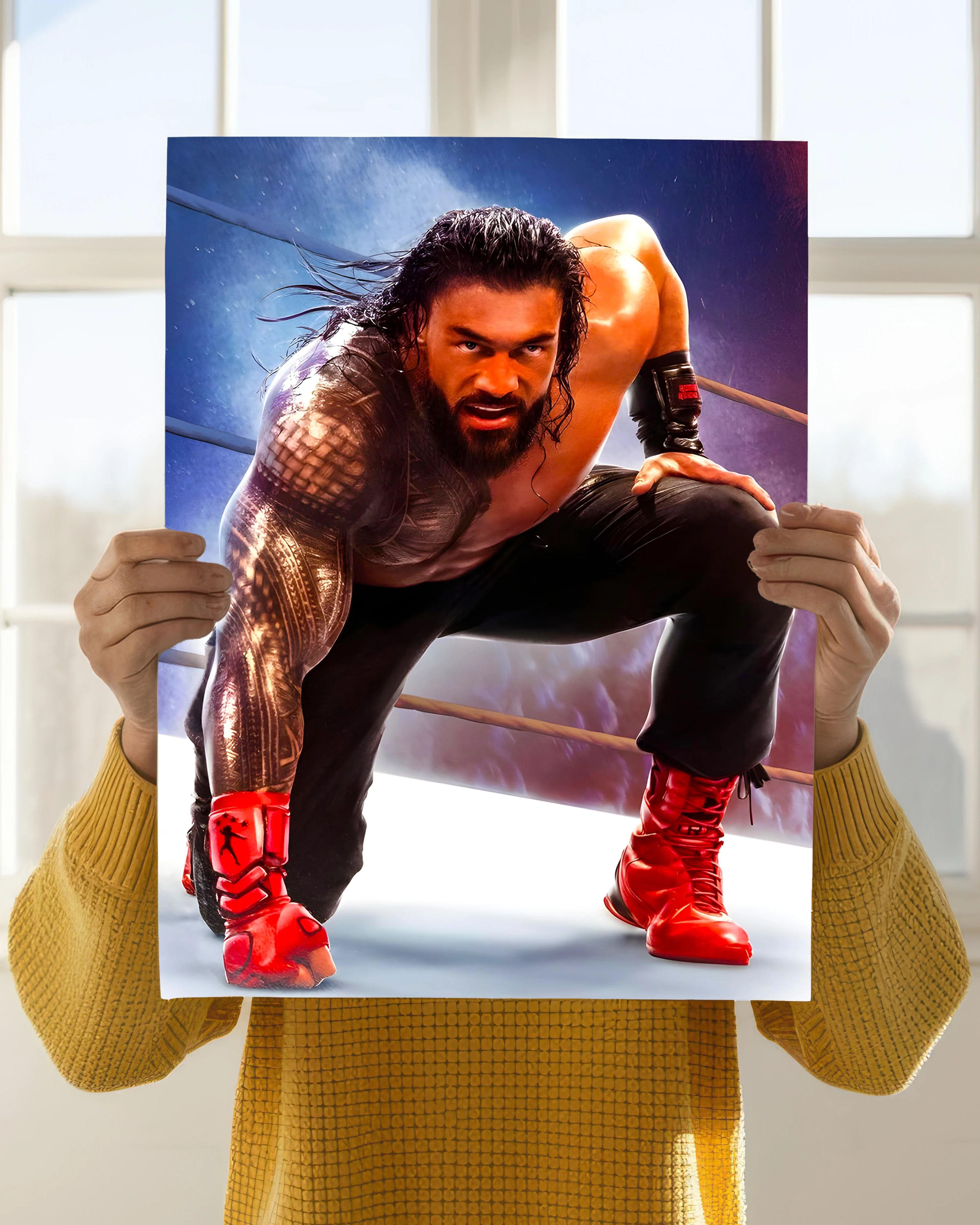 Roman Reigns Power Pose WWE Poster