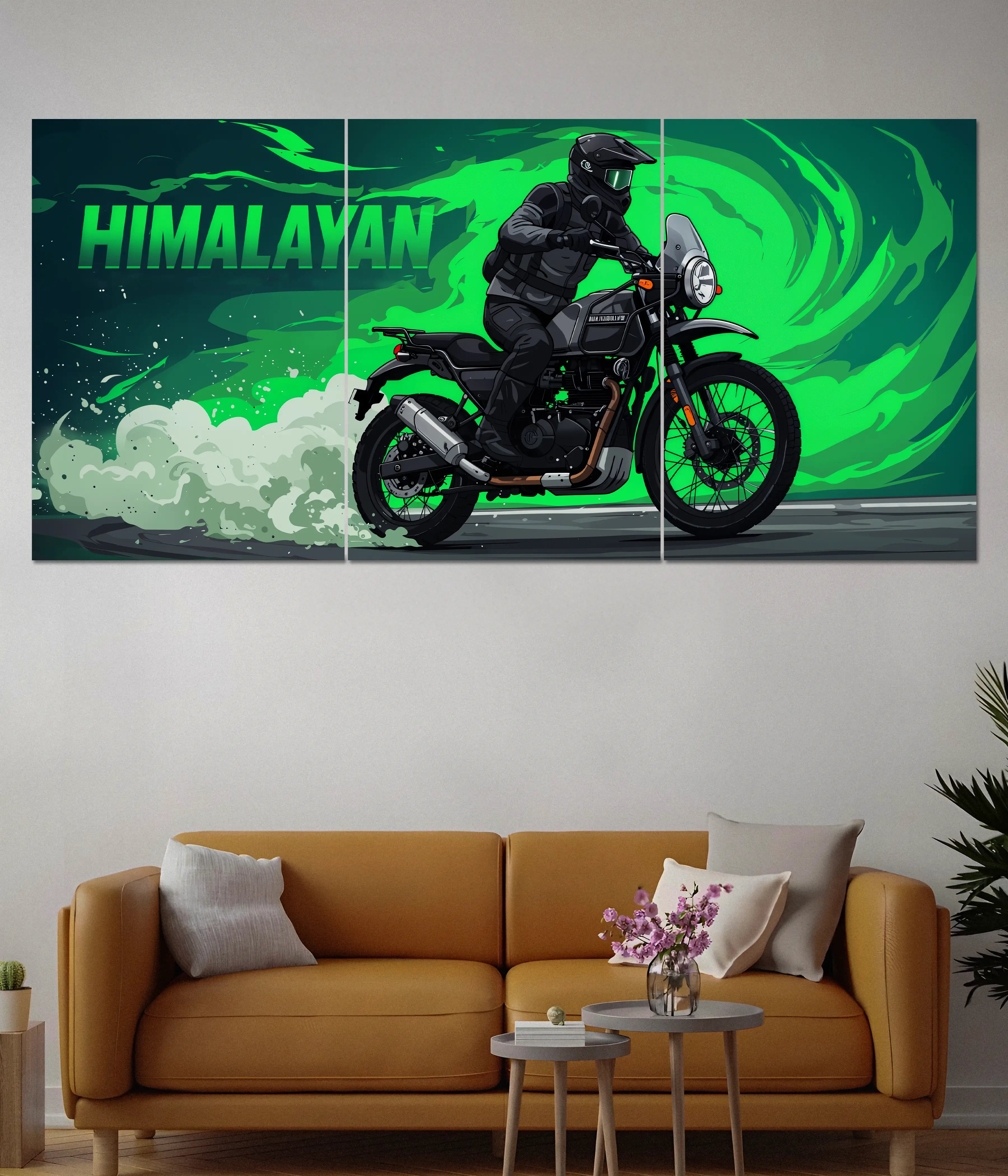 Royal Enfield Himalayan Split Wall Poster