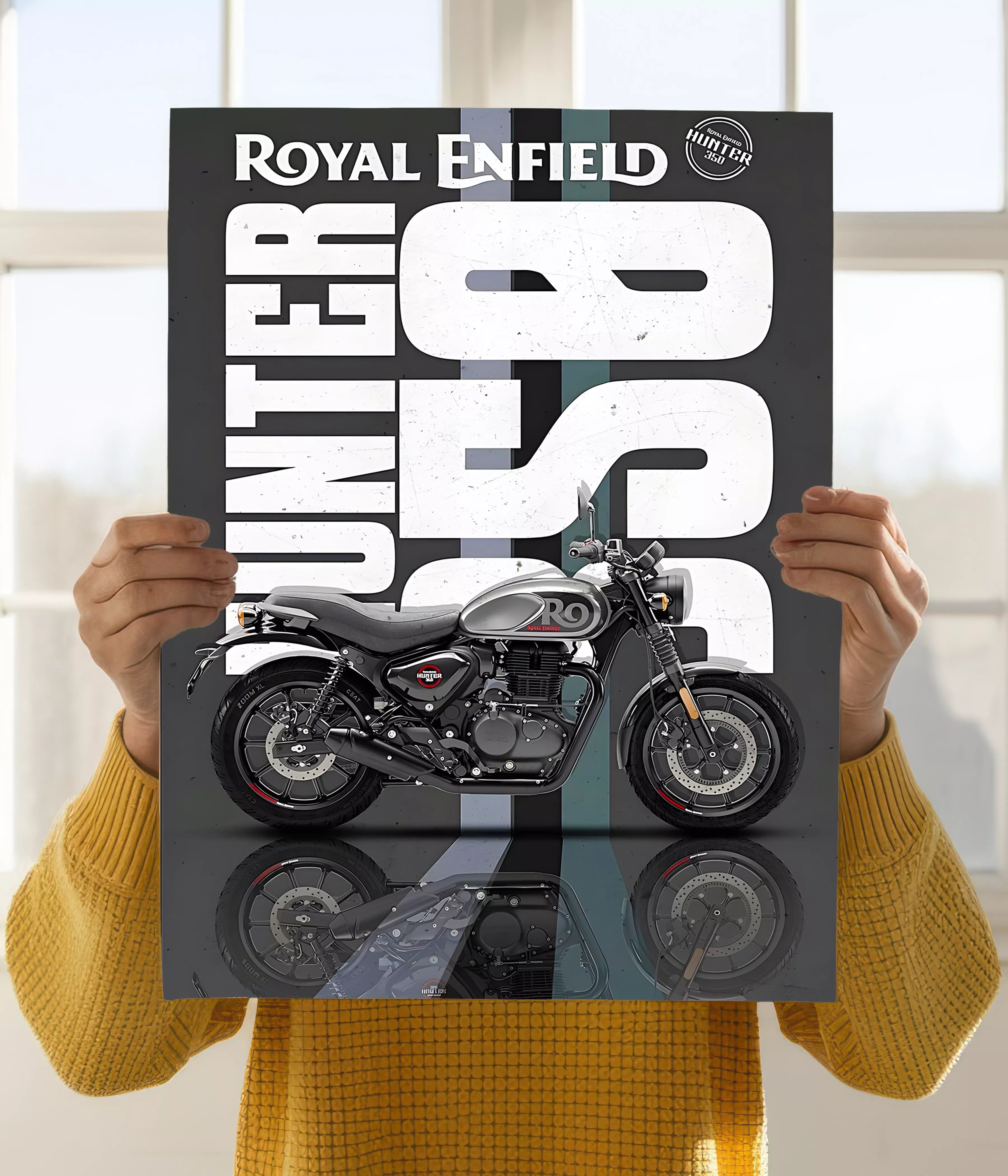 Royal Enfield Hunter 350 Wall Poster