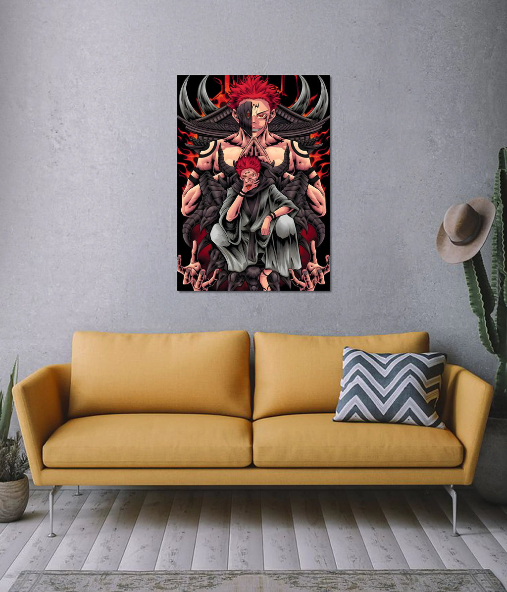Ryomen Sukuna Transformation Art – Jujutsu Kaisen Poster