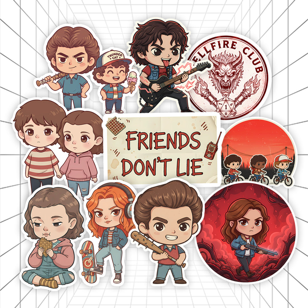 Friends Don’t Lie | Stranger Things #01 | Stickerized | 10 Stickers