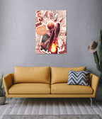 Sanji Diable Jambe Fire Kick One Piece Anime Poster