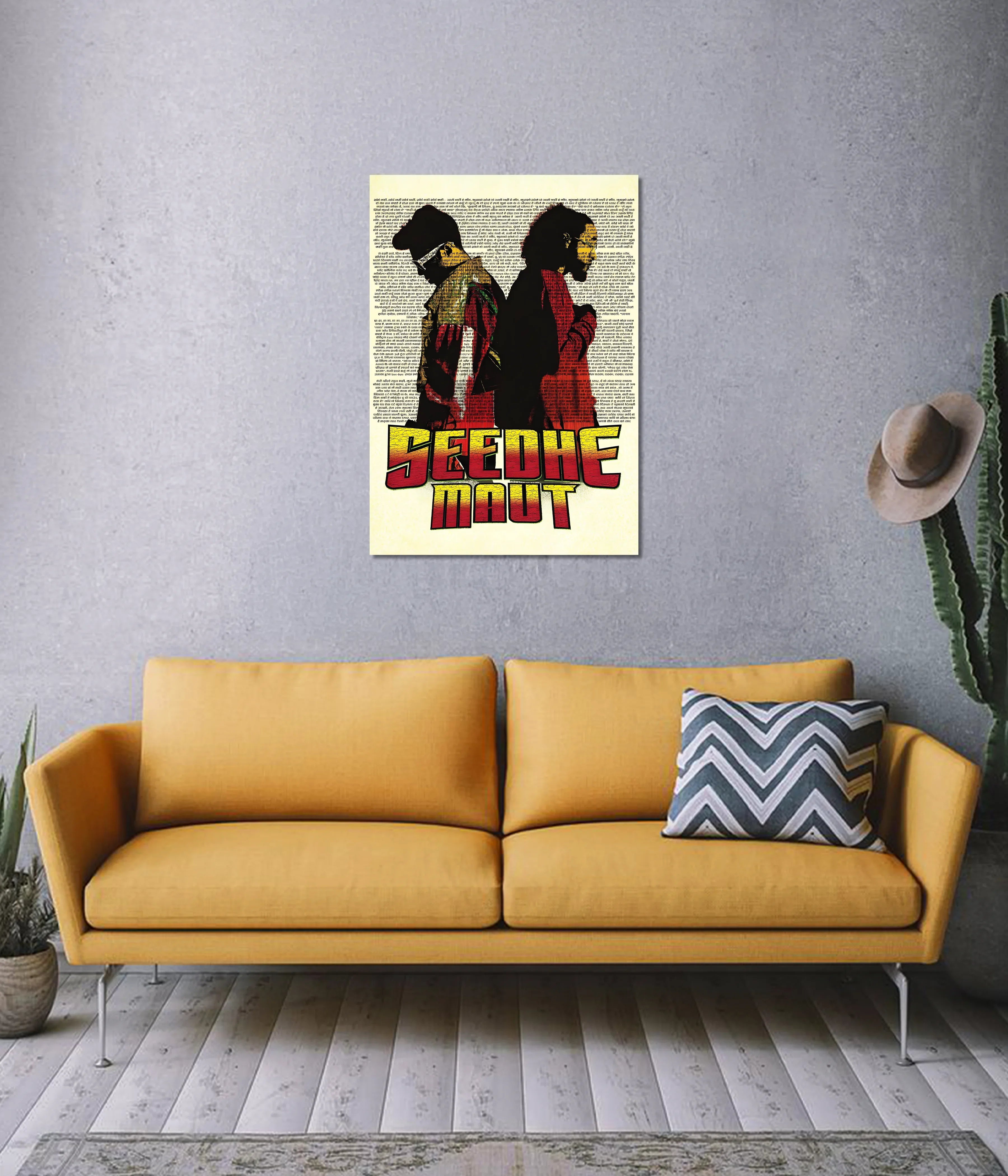 Seedhe Maut Typography Wall Poster – Bold Art for Music Lovers