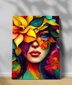 Serenity Bloom – Floral Portrait Canvas Print Main Image - Everanta