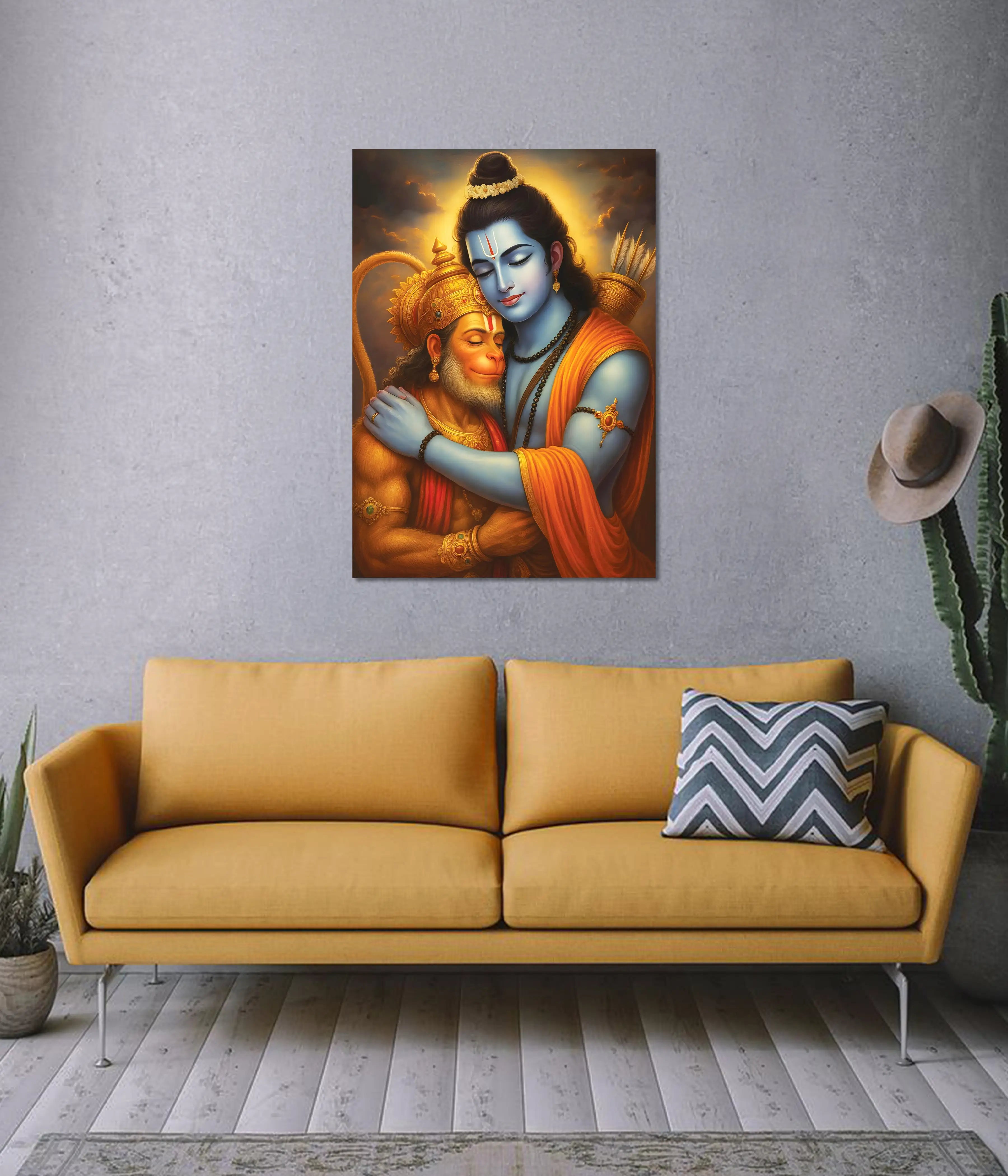 Shri Ram and Hanuman Wall Poster