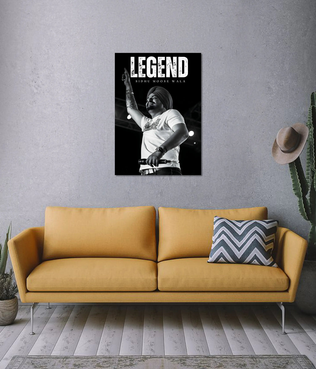 Sidhu Moosewala Legend – Iconic Punjabi Music Wall Poster