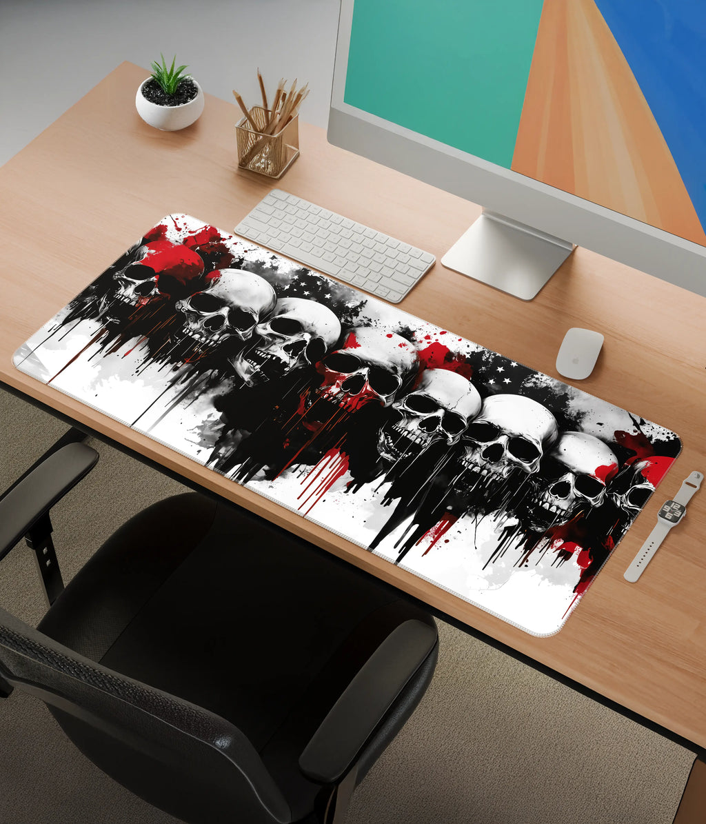 Skull Fury Desk Mat – Extended Gaming Mouse Pad