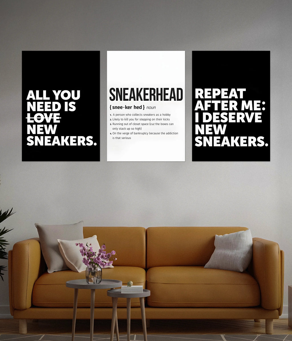 Sneakerhead 3-Piece Poster Set