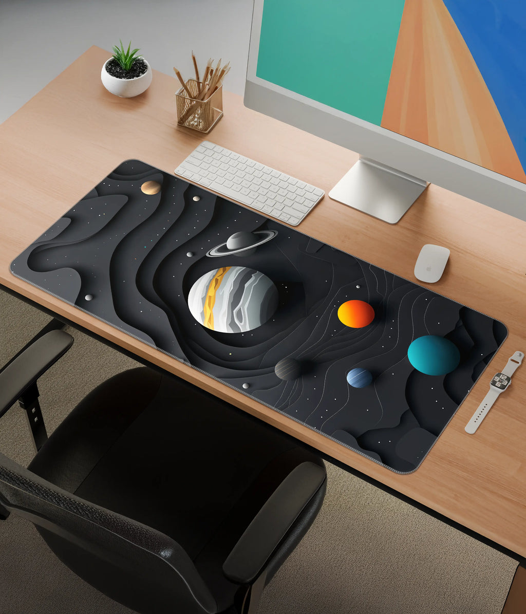 Solar System Desk Mat – Extended Gaming & Office Mouse Pad