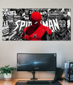 Spider-Man Comic Noir Split Poster Main Image - Everanta