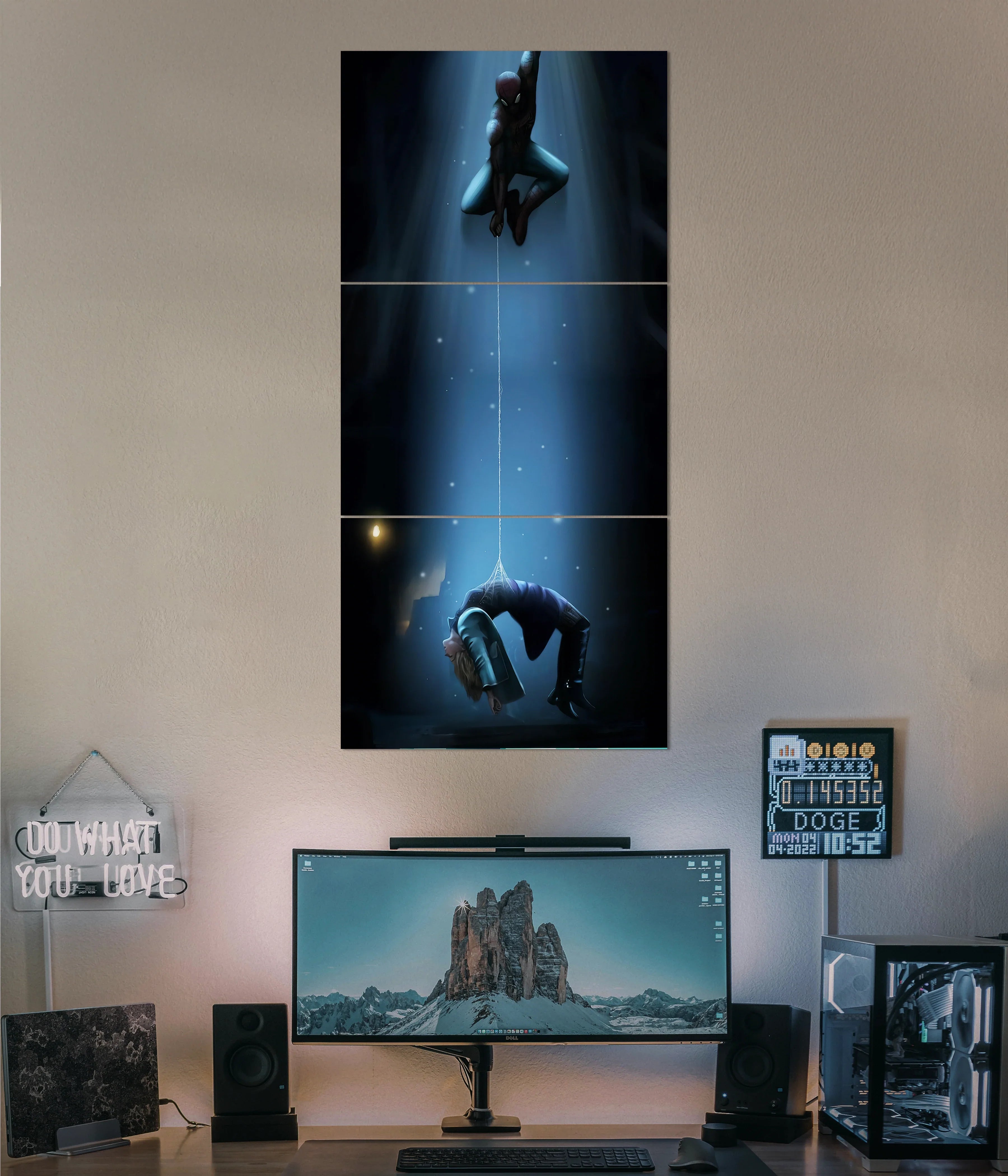 Spider-Man's Fall – Emotional Superhero Split Poster Main Image - Everanta