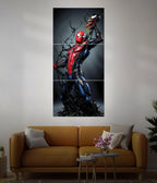 Spiderman vs Venom – Split Wall Poster