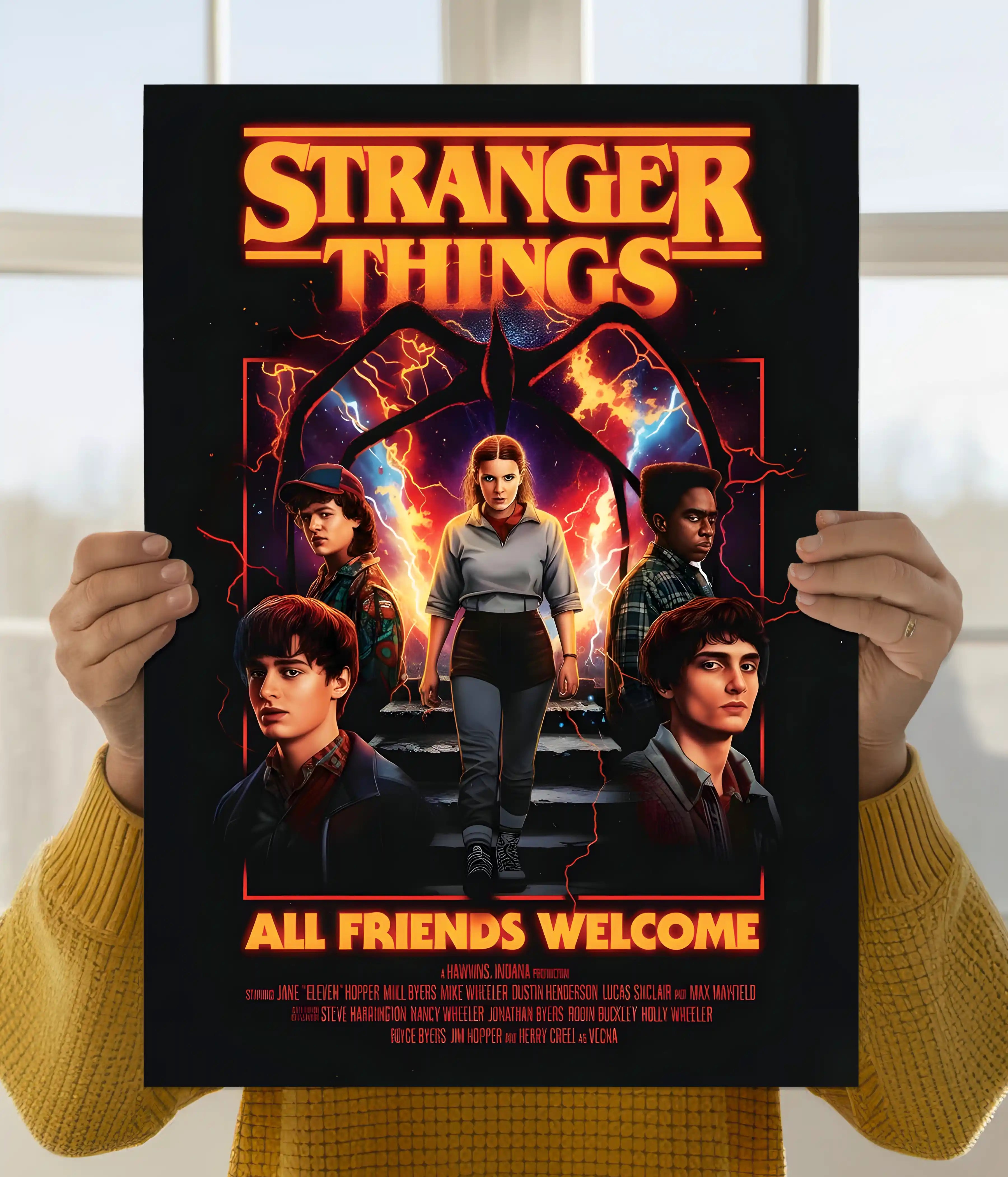Stranger Things All Friends Welcome Poster Main Image - Everanta