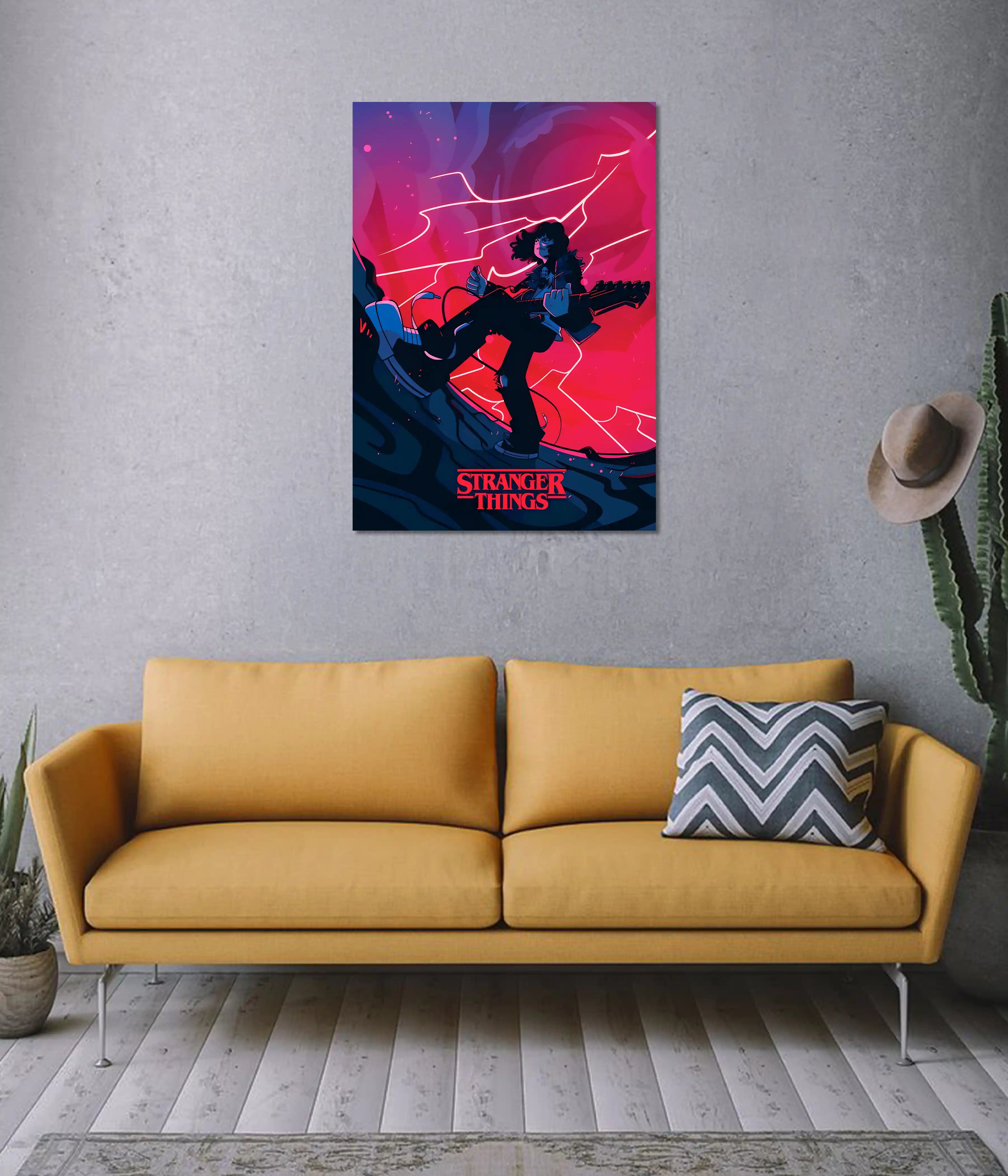 Stranger Things Guitar Battle Poster