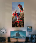 Swinging Above the City – Spiderman Split Wall Poster Main Image - Everanta