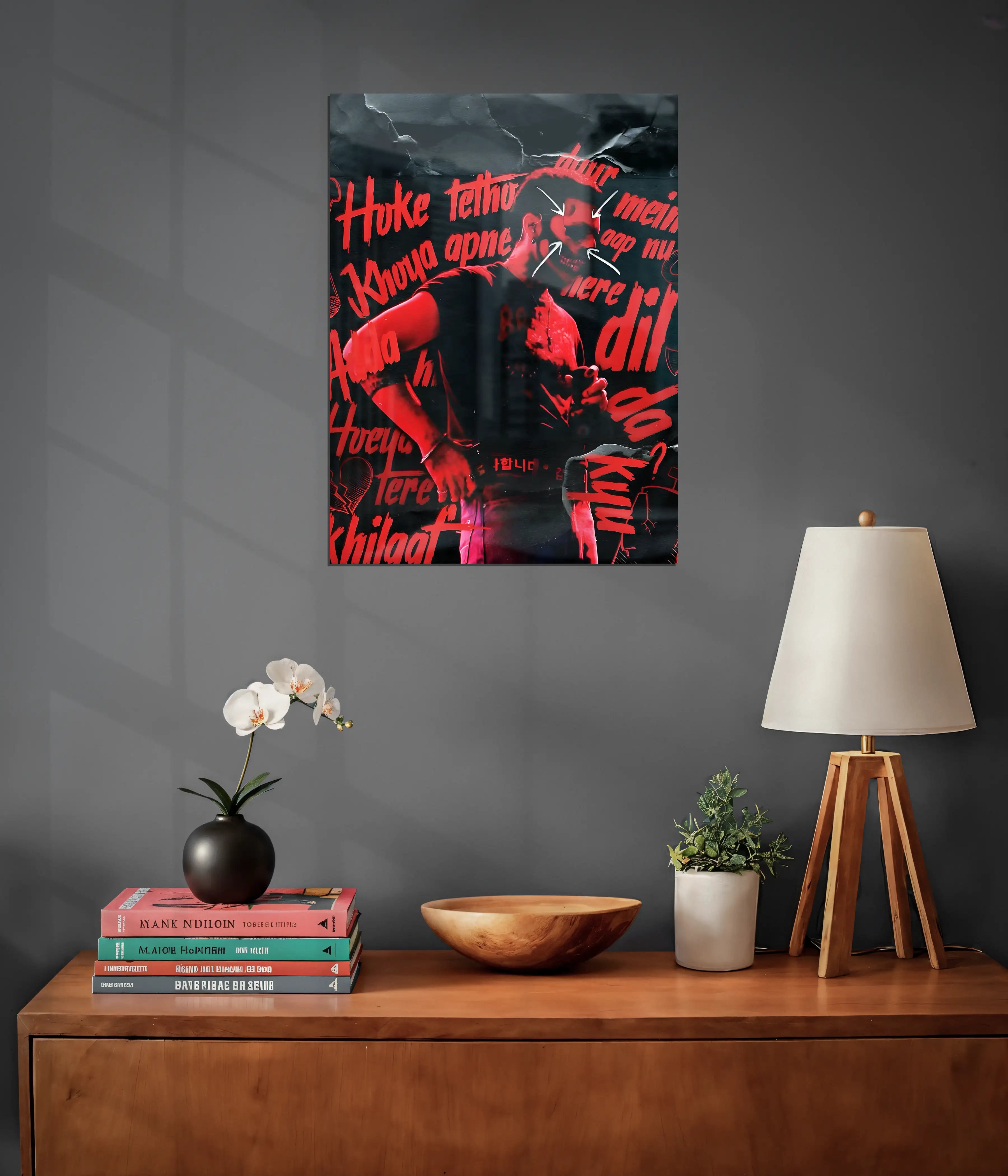 Talwiinder – Raw Red Energy Premium Metal Poster
