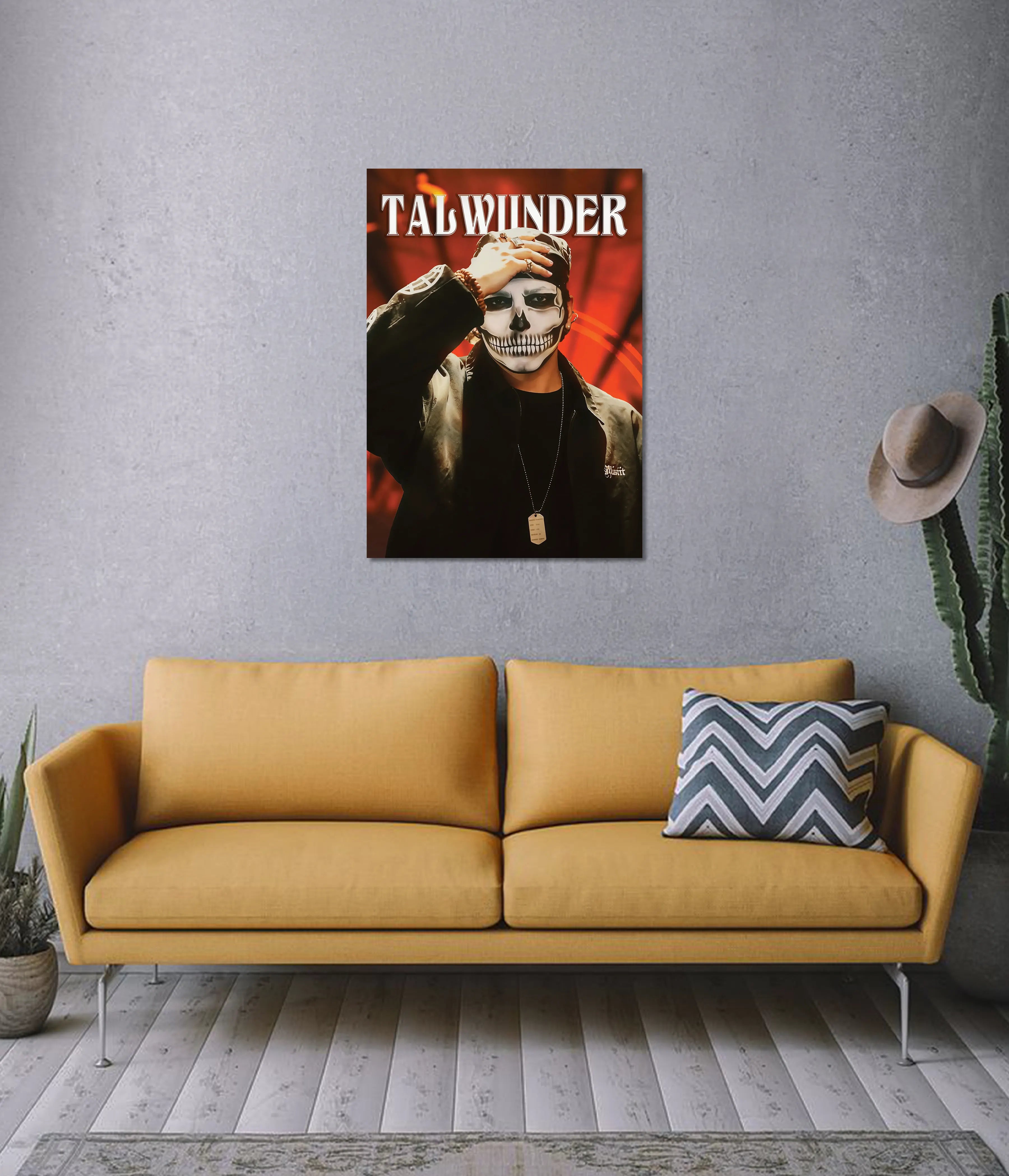 Talwiinder – Skull Mask Wall Poster