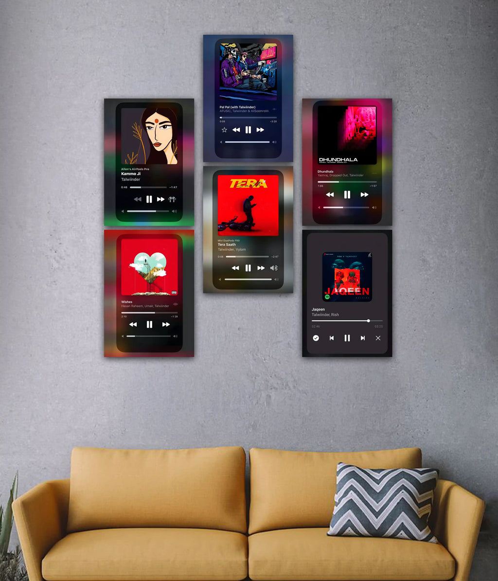 Talwiinder's Songs Music Player Poster Set