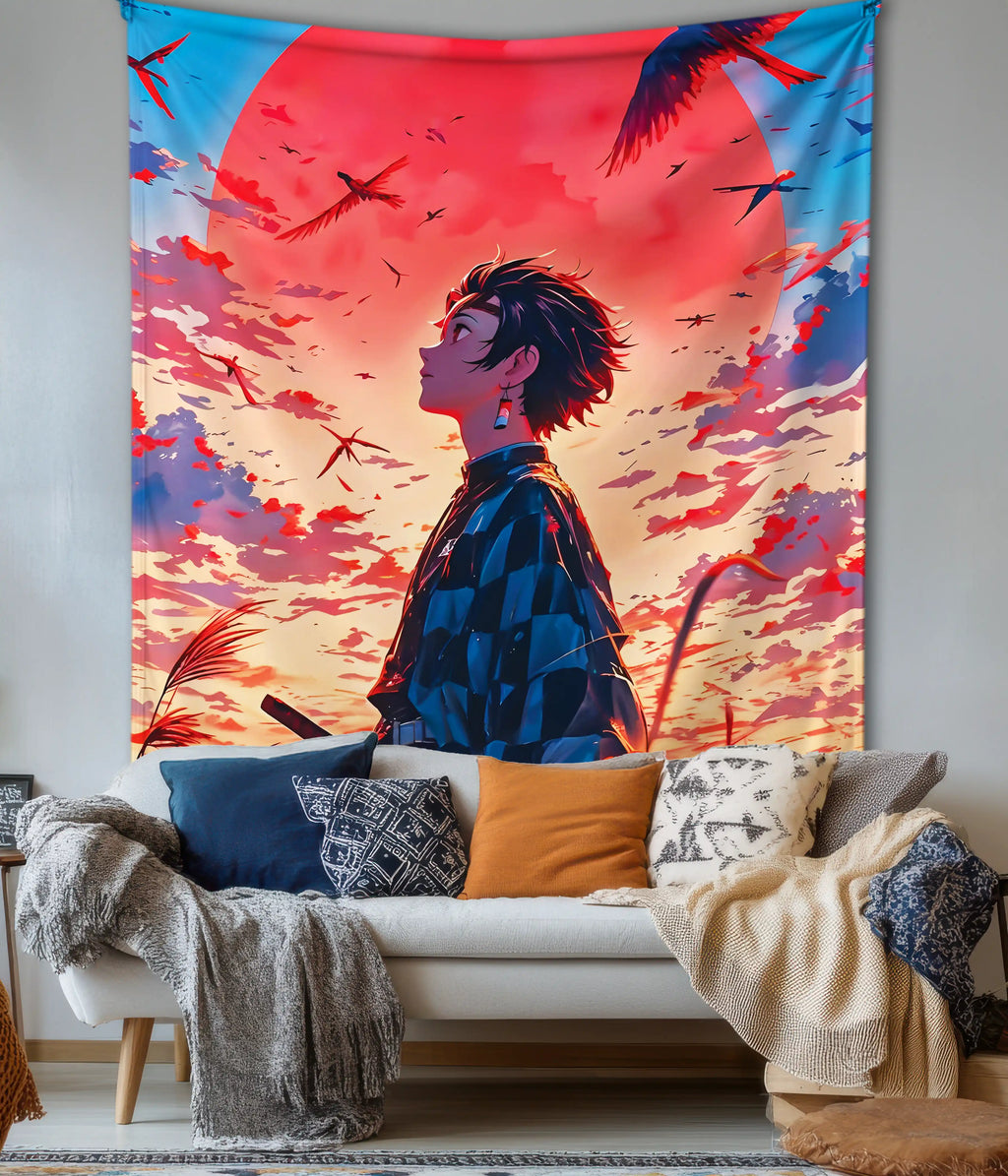 Tanjiro Kamado Anime Wall Tapestry