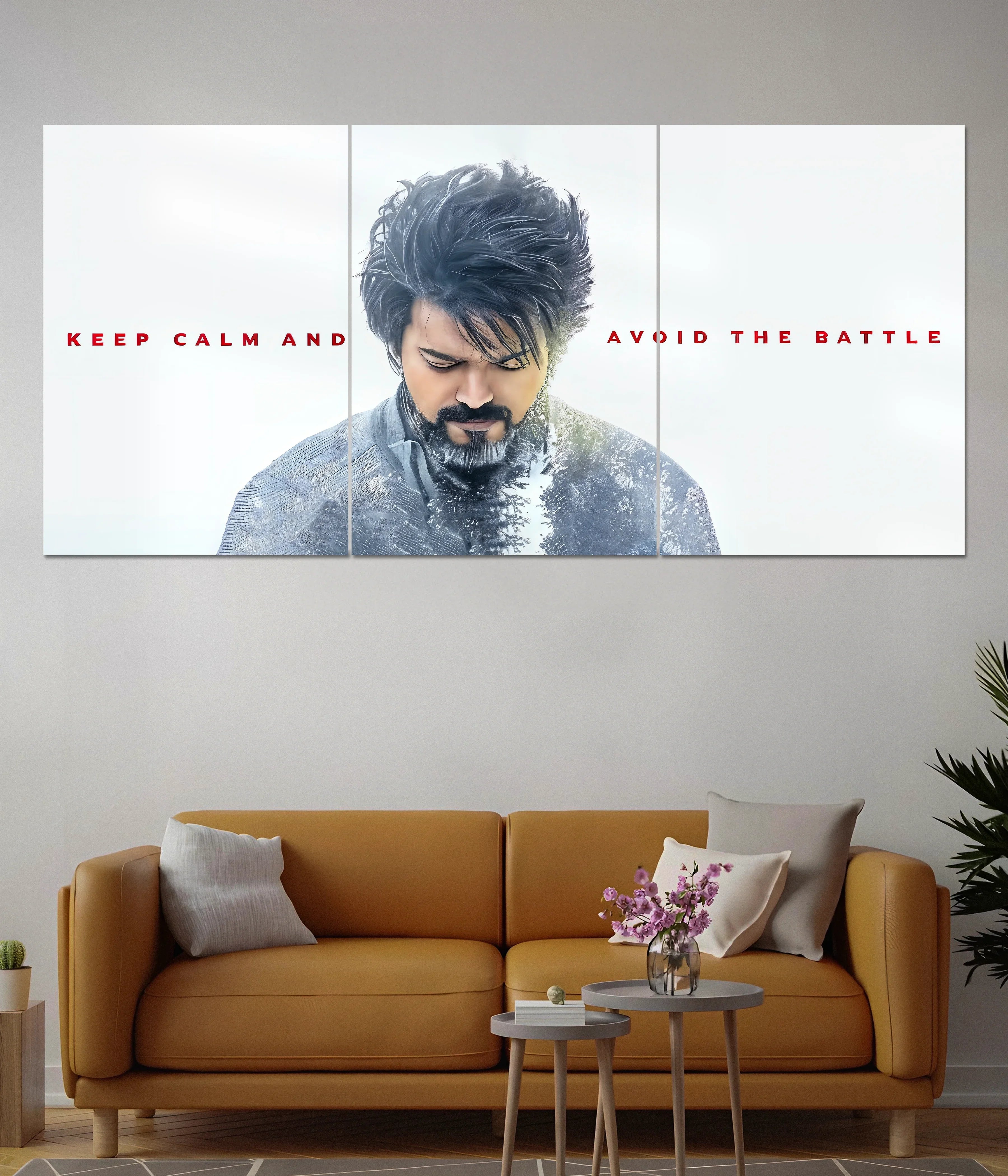 Thalapathy Vijay – Calm Before the Battle Split Poster