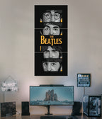 The Beatles Iconic Faces – Music Split Wall Poster Main Image - Everanta
